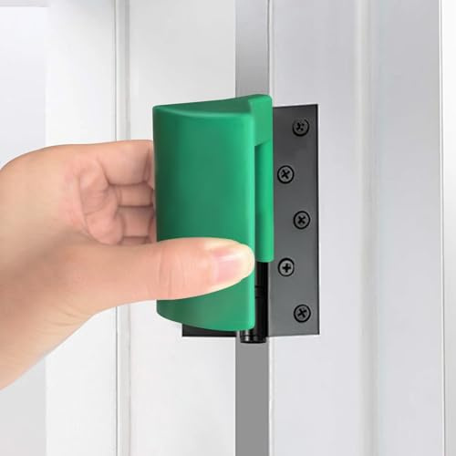 Pendaison Bloque Porte protection en Silicone,Clip de Sécurité Pour Doigt d'Enfant,Clip de Protection de Porte Pour Bébé,Empêche Les Portes De Claquer(Vert 2PCS)