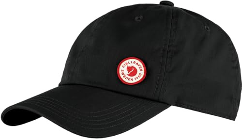 Fjällräven Unisex Fjällräven Logo Kappe, Black, L/XL