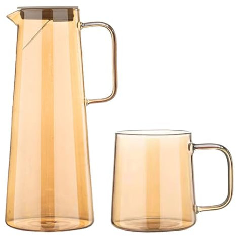 ABOOFAN 1 Juego enfriador de vidrio taza de viaje de café calor térmico botella de cafe matraz aire water bottle garrafa jars tetera contenedor de bebidas Acero inoxidable Chocolate