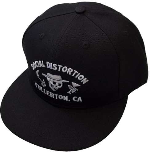 Social Distortion Fullerton Skelly Snapback Baseball Cap One Size