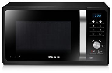 Samsung MG23F301TAK/EC Microondas con Grill, 23 Litros de Capacidad, Potencia 800W/1100 W, Interior Cerámico Enamel, Sistema de Ondas TDS, Color Negro, (An x Al x Prof) 490 x 275 x 392 mm