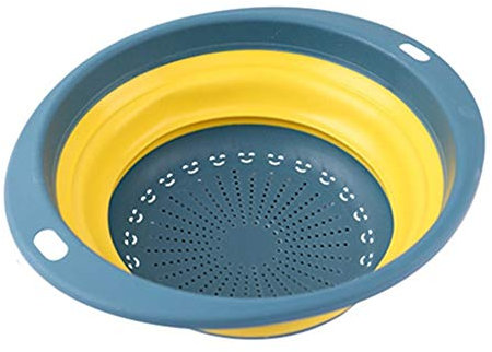ZUOLUO Colapasta Colino Lavello Setaccio del Cestino Grande Colino Pieghevole Colino Pieghevole Lavaggio Up Ciotola Pieghevole Bacino Pieghevole Ciotola A,One Size