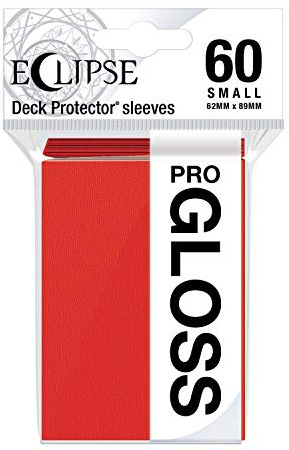 Ultra Pro - Eclipse Gloss Small Sleeves 60 Pack - Apple Red, E-15628