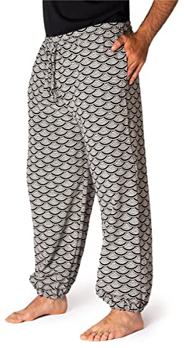 PANASIAM Pantaloni geometrix tradizionali giapponesi, prodotti equamente in piccole aziende