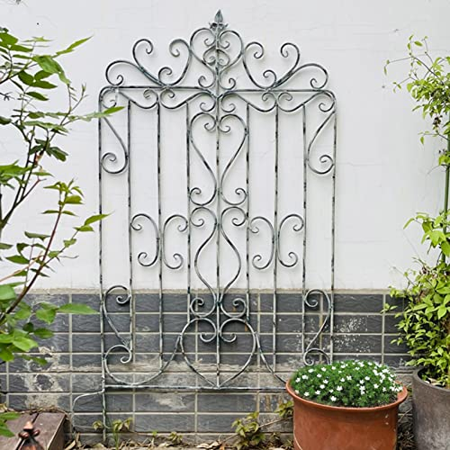 ZYFA Metall-Rankgitter Rankhilfe Garten Kletterhilfe Rankhilfe Rankzaun Rosengitter Beetzaun Spalier Beeteinfassung Rundbogen Pflanzengitter zum Stecken,für Kletterpflanzen