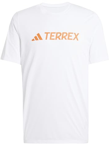 adidas Uomo Terrex Multi Climacool Logo Tech T-Shirt, White, M