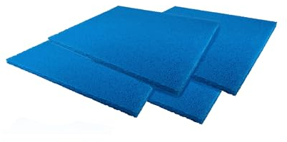 Wacredo Lot de 4 tapis filtrants japonais pour filtre de bassin 120 x 100 x 3,8 cm