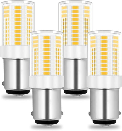 Birne B15D LED 230V für Nähmaschine Pendelleuchten 4W Ersetzt Glühlampen B15 35W 40W Halogen Equivalent Doppelkontakt Warmweiß 2700K 250LM Glühbirne Bajonett Klein Nicht Dimmbar, 4er-Set