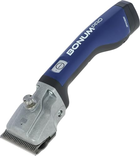 Aesculap Akkuschermaschine Bonum Pro inkl. 2 Akkus und Schermesser-Set (GT502, GT505), Schermaschine für Rinder & Pferde, blau