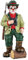 GILDE Clown Auf der Pirsch aus Kunstharz - Dekofigur und Sammlerstück - 15 cm hoch, Mehrfarbig, dekorative Figur