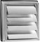 WeCooper 304 Stainless Steel Gravity Grille 100mm 4 inch Ducting Air Vent Cover with Not-Return Shutters