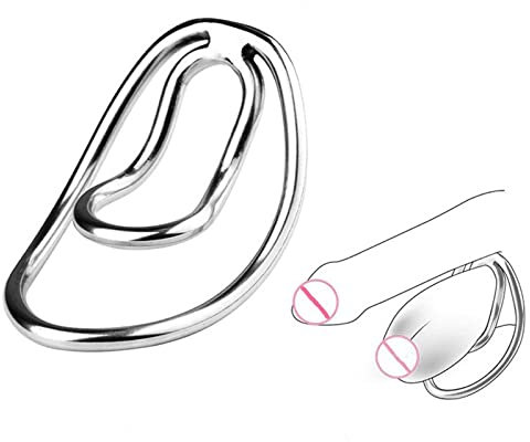 Clip 304 Dispositivi di castità dell'acciaio inossidabile Dispositivo dell'anello del pene maschio Gabbia del cazzo Trainer maschile Gabbia di castità Esercizio del pene Giocattoli del sesso
