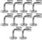 Ansobea 10 Stück Edelstahl Handlaufträger Ø50 Handlaufhalter Edelstahl handlaufstütze Geländer Wand Handlauf Befestigung handlauf halterung für Wandbefestigungen/Stützung (Silber)