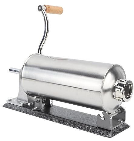 lyrlody 3L Edelstahl-Wurstfüller Fleischfüllmaschine langlebig schnelle home manual Wursthersteller selbstgemachtes Fleischfüller-Set für Küchengebrauch