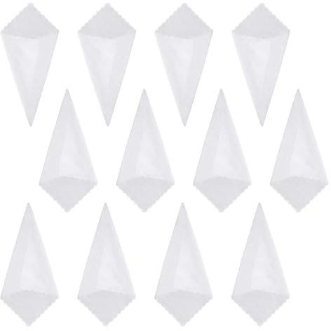 Mozeat Lens 12 Stück Weiß Handkerchief 29x29 cm Taschentuch Baumwolle Stofftaschentuch Herrentaschentücher DIY Taschentuch für Hochzeiten zum Sticken und Batiken