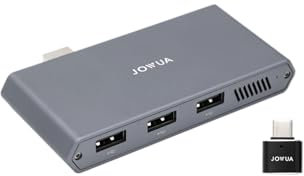 JOWUA 1TB SSD 3-Port HUB for Tesla 2024-2025 Model 3 Highland, Model X, Model S, Cybertruck 1, 3 USB-A Ports, Supports USB 3.2 Gen 2 and M.2 NVMe SSD