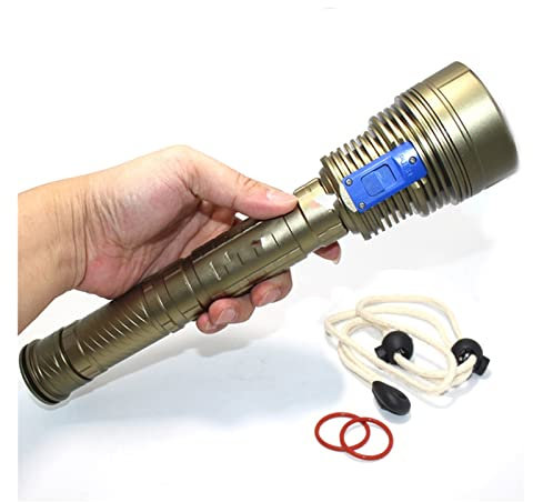 YQVEOT Linterna de Buceo Submarino LED Linterna de Buceo 8000 Lúmenes L2 bajo Agua 200m Profundidad Brillante LED Lámpara de luz Linterna Lámpara Lanterna(G)