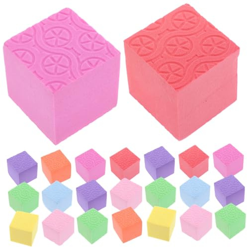 Operitacx 50 Pezzi Blocchi Di Schiuma Colorati Set Educativo Per Ragazzo Ragazza Scuola Dell'infanzia Superficie Liscia Sicurezza Giocattolo Didattico Precoce