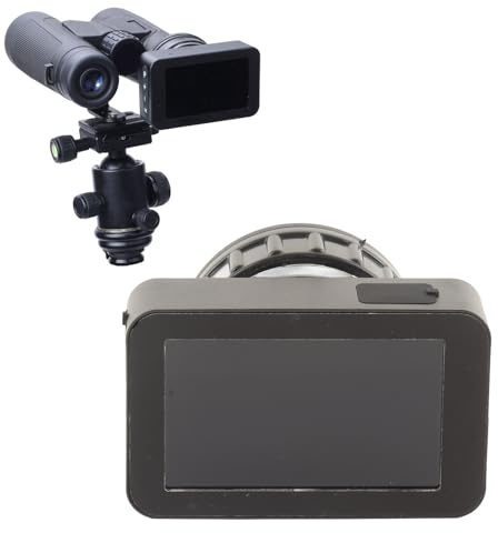 Caméra oculaire télescope, écran Couleur 4K 3 Pouces, oculaire électronique Zoom 5 Vitesses Objectif caméra télescope pour l'astrophotographie, l'observation Oiseaux planétaires