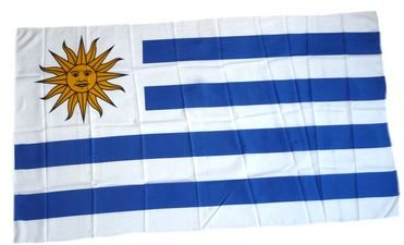 Fahne Stockflagge Uruguay NEU 30 x 45 cm Flagge