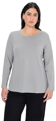 Ulla POPKEN Maglietta, Girocollo, Sottile, Maniche Lunghe Magliette Donna