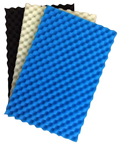 Pond Foam Filter Media Pack (Set of 3) 25 x 18 Coarse, Medium and Fine.