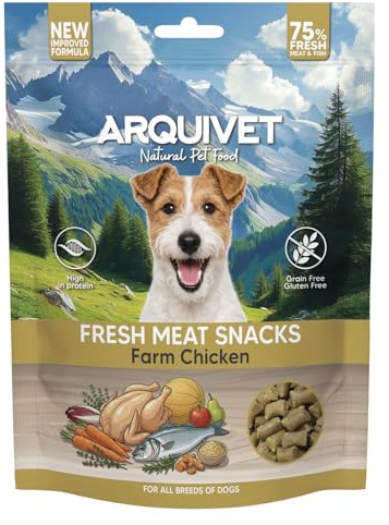 ARQUIVET Snacks viande fraîche - poulet ferme - 300 g - Récompenses pour chiens