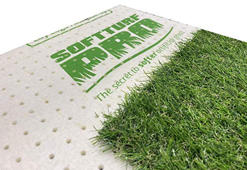 8mm Thick (1m x 10m Roll) Artificial Grass Underlay - Soft Turf - Advanced Rain Hole Drain System - Improves Grass Softness - Shockpad Underlayment/Fake Lawn Grass - by SoftTurf®