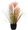 Briful erba della Pampa artificiale, pianta decorativa, in vaso di plastica nera