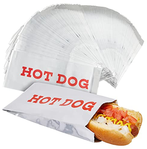 Grease Proof Hot Dog Wrappers (3.7 x 9 in, 200 Pieces)