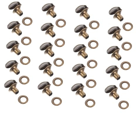 TOGEVAL 20Pezzi Ganci in Ottone per Lacci di Scarpe Fibbie per Stivali Ganci per Riparazione Lacci Accessori per Calzature Fissaggio Sicuro Dei Lacci