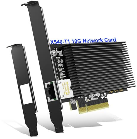 10Gb Base-T PCI-e Network Card, Intel X540-T1 Controller, NICGIGA 10Gbps Ethernet Adapter with 10Gbe RJ45 Port, 10G NIC Card, Support Windows/Windows Server/Linux/Vmware/ESX