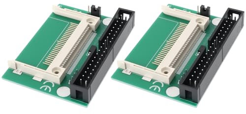 eMagTech 2x Adattatori Per Slot Per Schede CF Su IDE40 Pin Presa Da 2,5 Mm Scheda Adattatore Per Slot Per Schede CF Monofacciale Adatta
