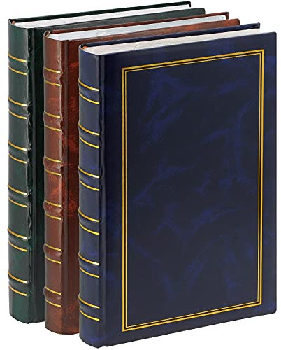 Lot de 3 albums photos Erica Marbré à pochettes 11.5x15 pour 300 photos