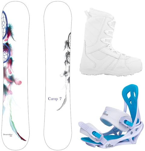 Camp Seven Dreamcatcher and Lux Women's Snowboard Package (150 cm, Boot Size 9)