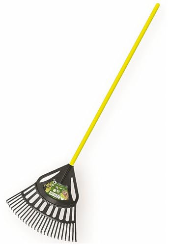 Ribiland 9684 - Balai à Feuilles - Manche en PVC - 25 Dents - Léger