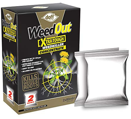 Doff WeedOut Weed Killer Concentrated Extra Tough 2 x 80ml Sachets Pack