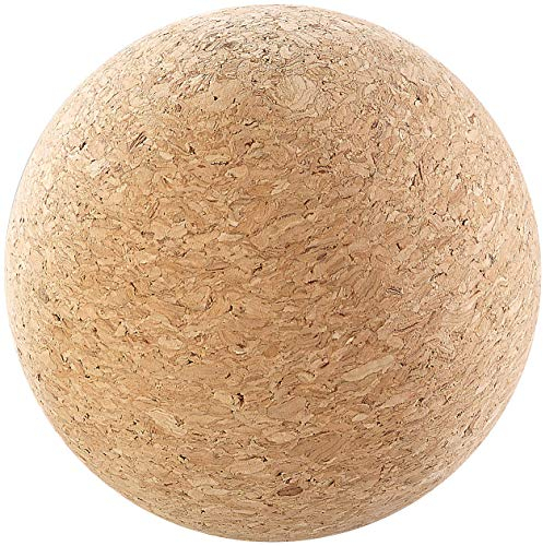 newgen medicals Faszienmassagebälle: Massage-Ball und Faszien-Trainer zur Selbstmassage, aus Kork, Ø 6,5 cm (Therapiebälle, Faszienball, Fuss Massager)