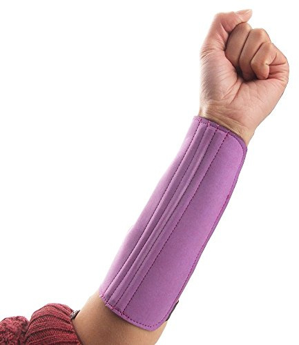 Inzopo Protection de Bras Protège Avant-Bras à 3 Sangle pour Chasse Tir à l'arc - Violet