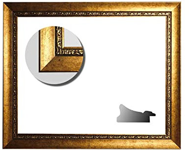 Cornice barocca decorata oro, serie 370 – Cornice vuota, 30 x 40 cm