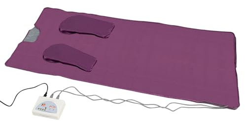 Sauna Blanket, 650W Portable Sauna Blanket with Sleeves, Home Sauna Blanket for Relaxation Detoxification, with Remote Control, Temperature Range 35-80°C, 1.8 m*0.8 m (Purple)