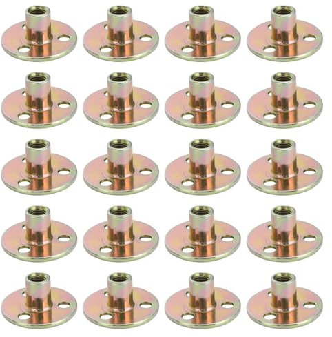 3 Loch T Mutter, Brad Hole T Nut, Flanschmutter T Mutter, Brad Loch T Mutter, 3 Loch T Nut, 3 Loch Teenuss T Mutter, Flanschmuttern Einschlagmutter, T Mutter, Flange Nuts, für Befestigung von Möbeln