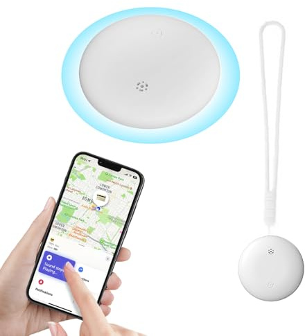 Nzkeuf Smart Traceur GPS Android, Mini Smart Tag Fonctionne avec l’app Google Localiser, Batterie Remplaçable, IP67 Imperméable, Tracker GPS Android pour Les Clés, Portefeuilles, Valises