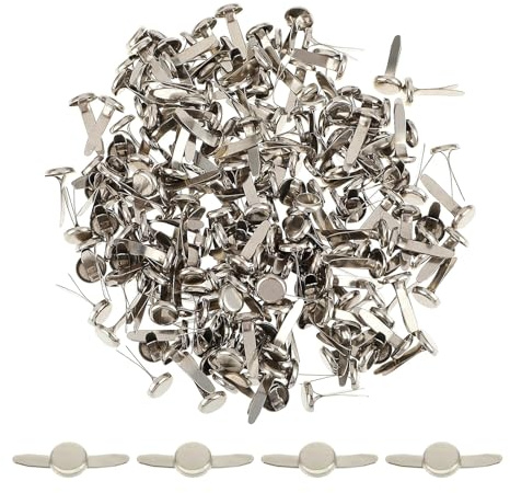 100 Pz Brads Modello Clip Fermagli Carta in Metallo Spille a Testa Tonda Per La Scuola Scrapbooking Clip in Metallo Rotondo