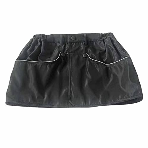 Wswqop Pantaloni da Addestramento per Cani in Nylon con Tasche, Cintura da Addestramento, Agilità, Obbedienza, Pantaloncini da Addestramento per Cani, Sport, Nero M 86 cm