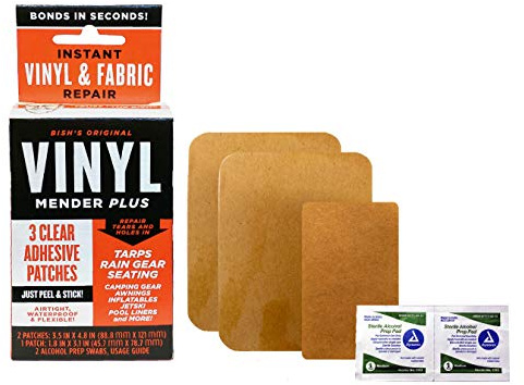 Tear Mender Vinyl Mender Clear Adhesive Patches, 40 Sq. Inches, BRT-1 (Packaging may vary)