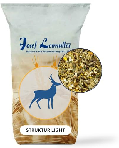 Leimüller Wildfutter 3 Struktur Light 20 kg - Verdauungsfreundliche leichte Struktur - Futter für Rehe, Rotwild, Hirsche & Rehkitze