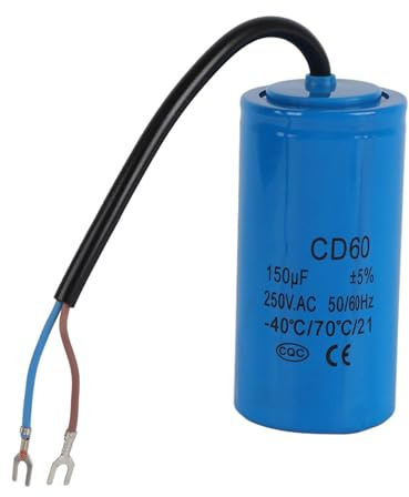 CD60 universal microfarad startkör kondensator med AC 150uF 50 / 60Hz matningsledning för motorluftkompressor