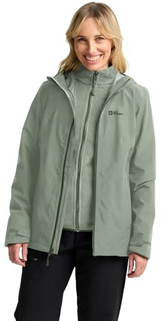 Jack Wolfskin Womens Moonrise 3 In 1 Jacket - Mint Leaf - S