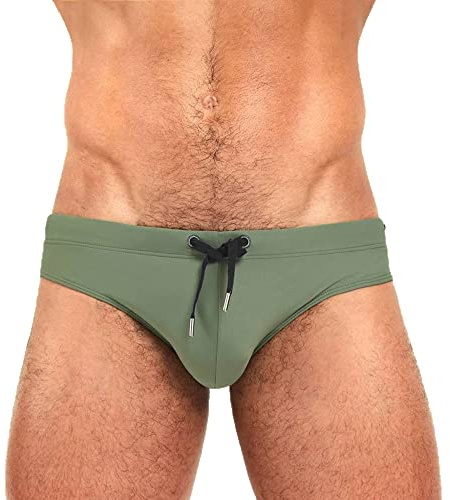 LikeJump Men Low Rise Swim Briefs Swimsuits Board Surf Shorts Trunks Swimsuits Bikini Bottom
